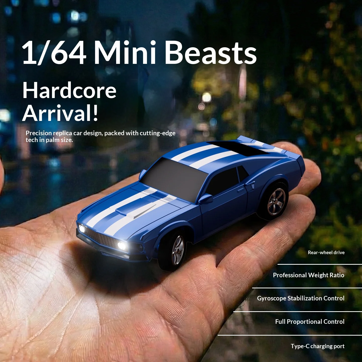 

Ollance 1:64 4WD Full Proportional RC Car With Gyroscope Balance Control Desktop Racing Toy Car For Kids And RC Hobbyists Toy