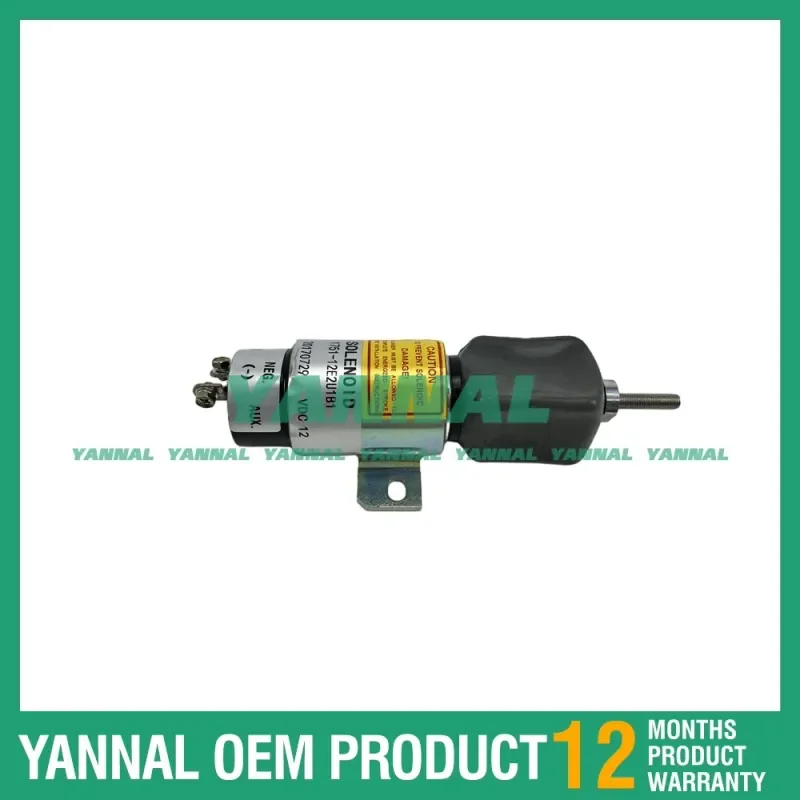 

For Kubota V1505 engine Solenoid Valve 1751-12E2U1B1 SA-4884 8717452-283 12V