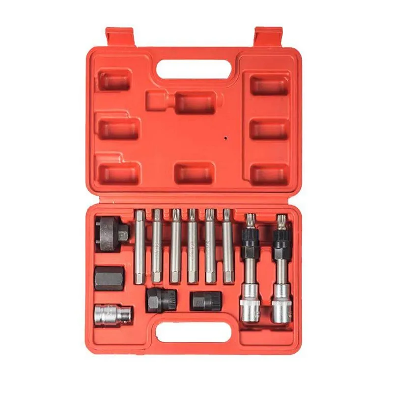 

New! 13 Piece Alternator Pulley Tool Kit Auto Repair Tools