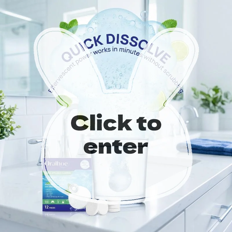 Dentures Braces Cleansing Tablets Superior Stain Odor Removal Oral Care Easy Cleaning For Home Elderly