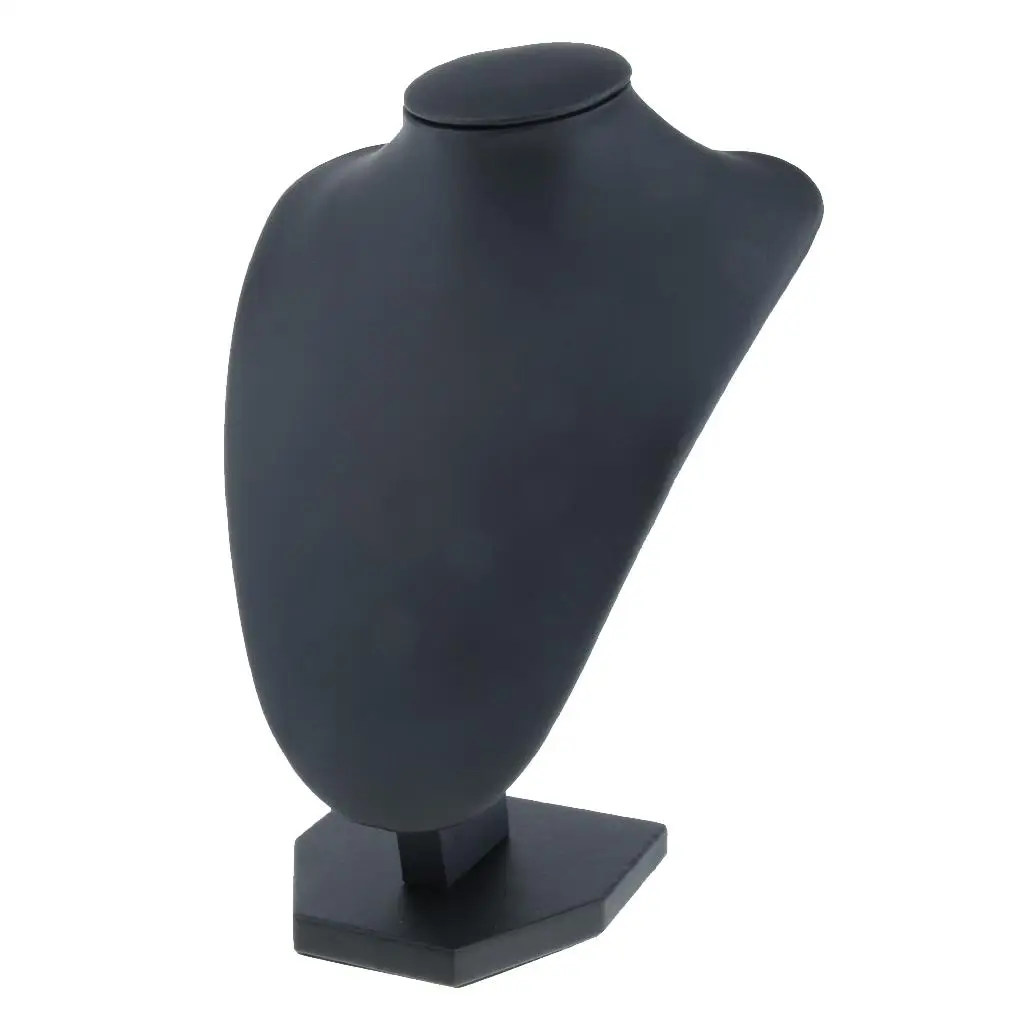 Premium Black Velvet Necklace Display Mannequin Jewelry Stand Organizer Shelf for Jewelry Exhibition