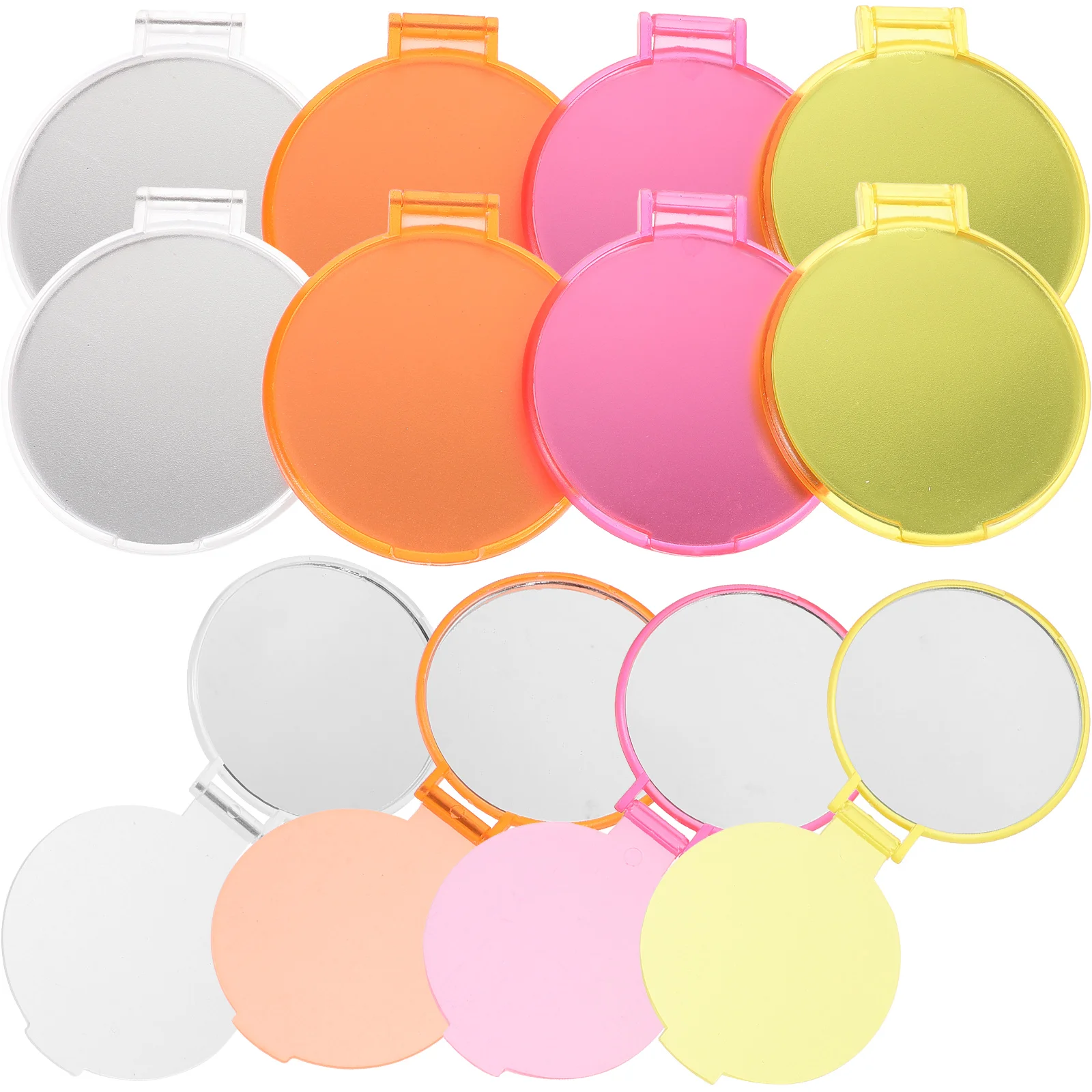 12pcs Round Foldable Mirrors Mini Mirrors Portable Makeup Mirrors Outdoor Pocket Mirrors for Girls