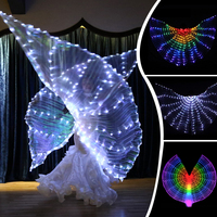 Wings Led Lights Butterflies Luminous Led Wings Dancing Wing for Women Rave Accessorie Costume Wedding Accessorie Alas Luces Led