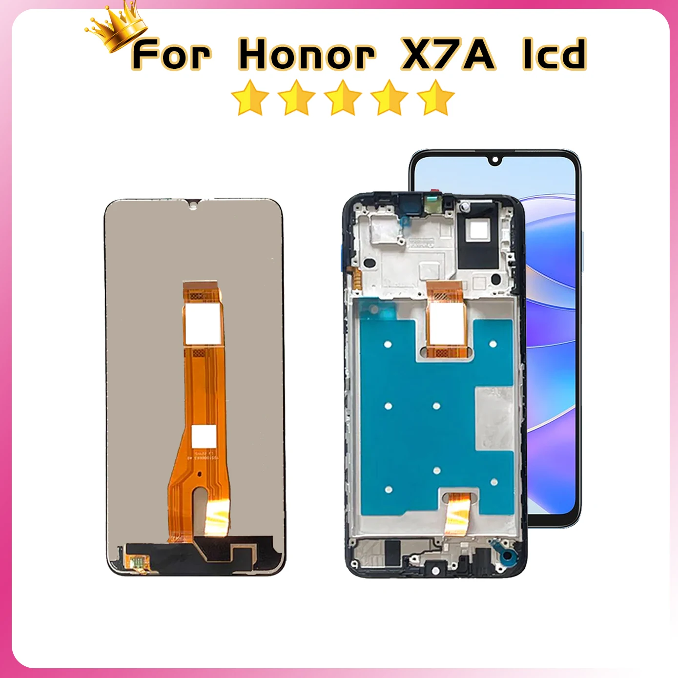 LCD Display Touch Screen Digitizer Assembly para Huawei, Honor X7A, Play 40 Plus, 6.75 ", X7a, RKY-LX2