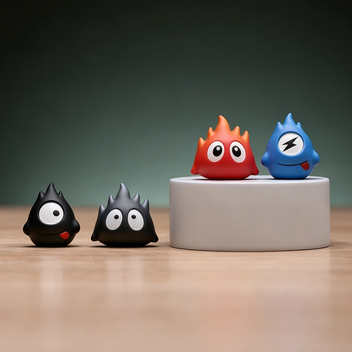 Niedliche Ornamente, bunte Mini-Cartoon-Figuren, Mini-Dekorationen, 3D-Figuren, Innendekoration für den Schreibtisch, Auto-Innenausstattungszubehör – Detail 6