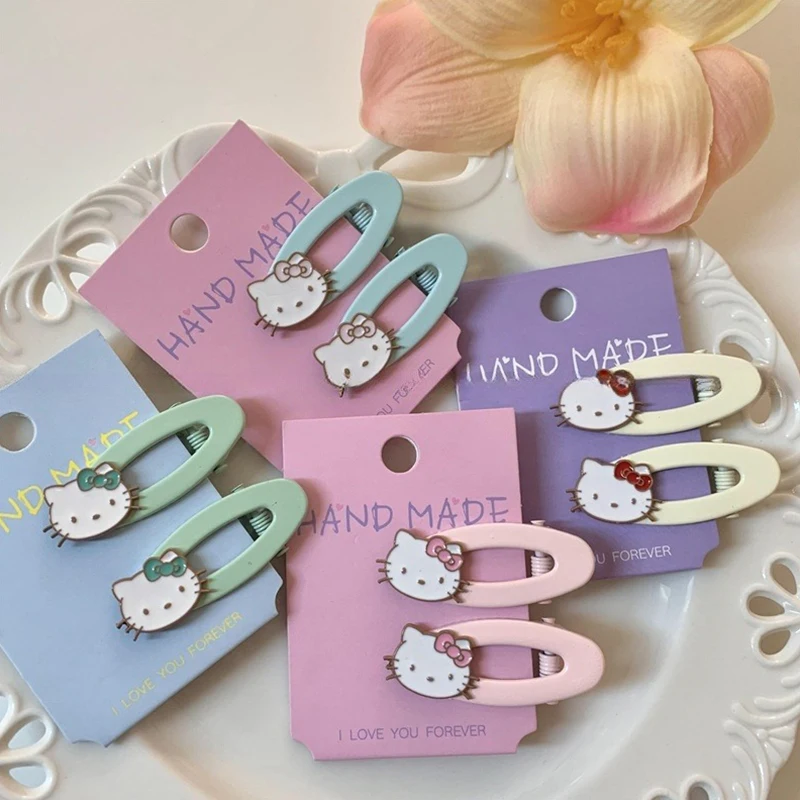 Sanrio Anime Hair Clip Kuromi My Melody Pochacco Pompompurin Cinnamoroll Kawaii Cartoon Artistic Fashions Gifts for Girls