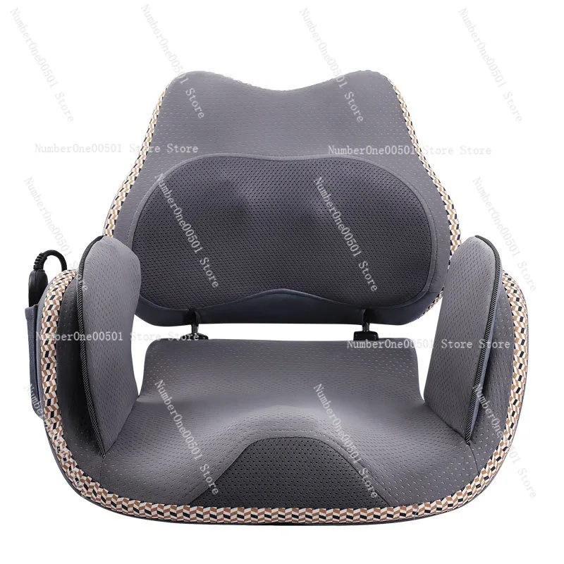 

Foldable Lumbar Hip Massage Cushion Kneading Vibration Heating Air Massager Office Car Seat Cushion Home Use Massage Pillow