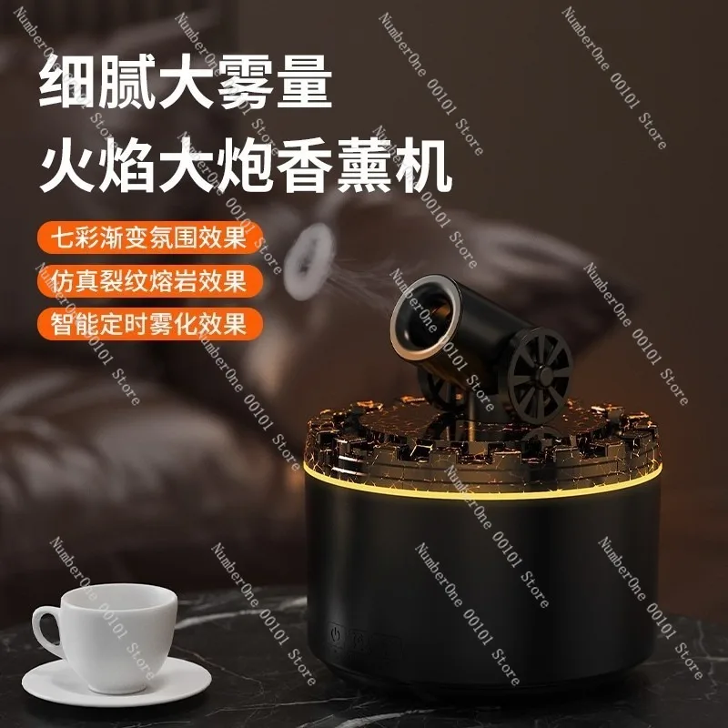 New Cannon Smoke Ring Humidifier,Household Large-Capacity Fragrance Heater,Essential Oil Aromatherapy Device