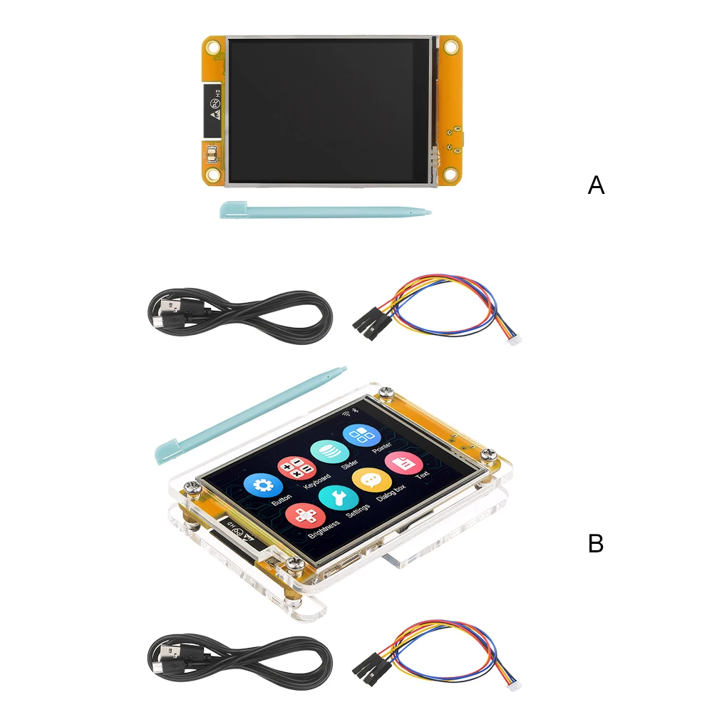 ESP32-2432S028RインチRGBLCDディスプレイ,2.4x240mm,p1s用,320開発ボード,竹製ラボ用