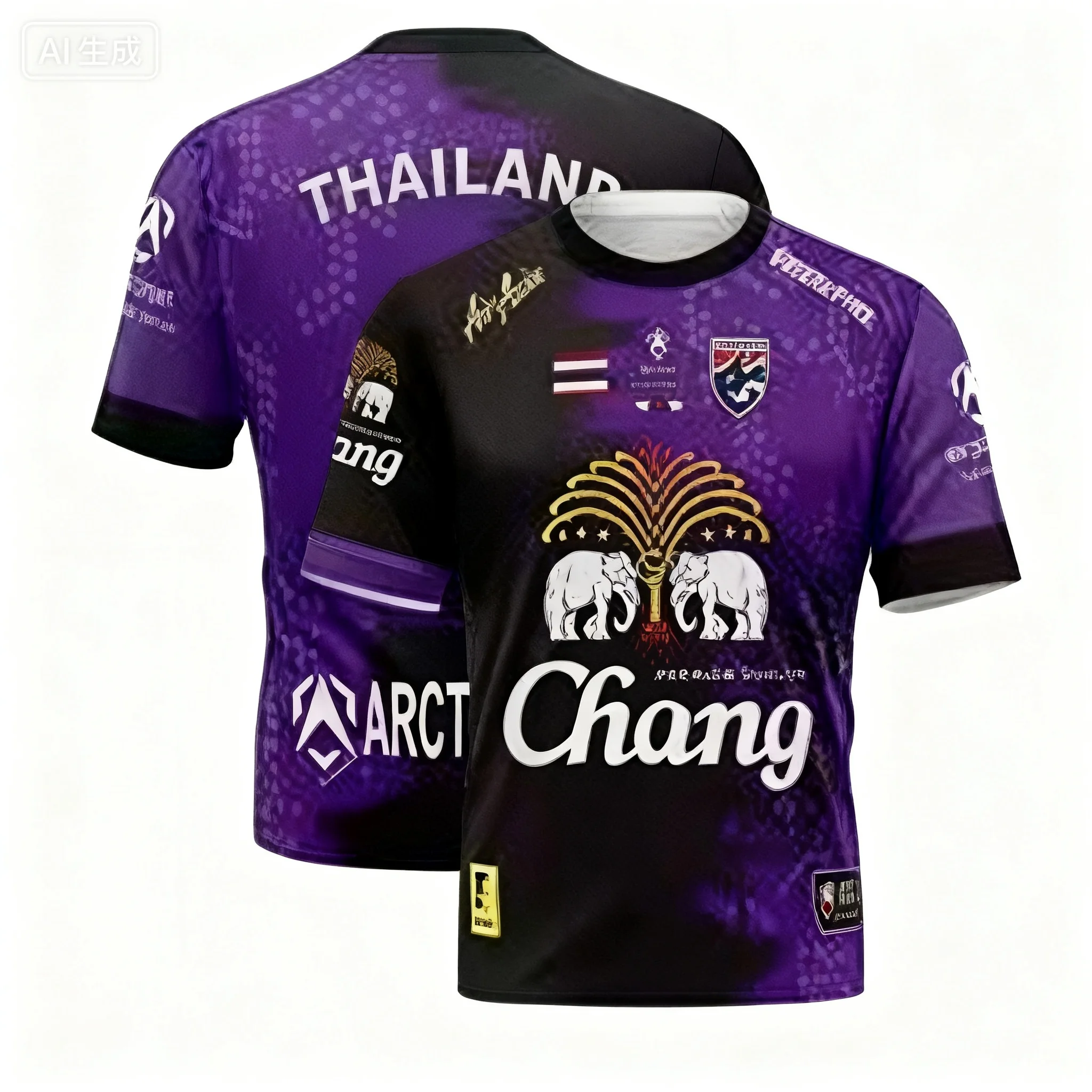 Thai Silk Blouse - Koszulka sportowa reprezentacji Tajlandii, oddychająca, wygodna,