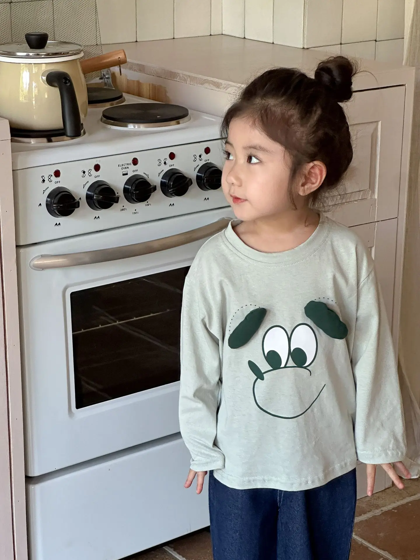 Children Autumn Clothes Baby Cartoon Bottoming Shirt Loose Boy Girl Long Sleeve T-shirt Kids Cotton Tees Toddler Casual Tshirt image 3
