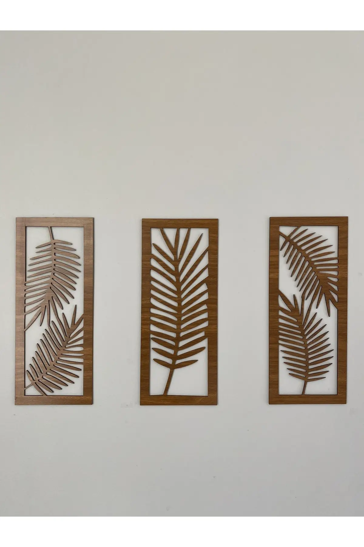 الزخرفية ورقة الشكل نمط جدار ديكور خشبي الثلاثي ورقة