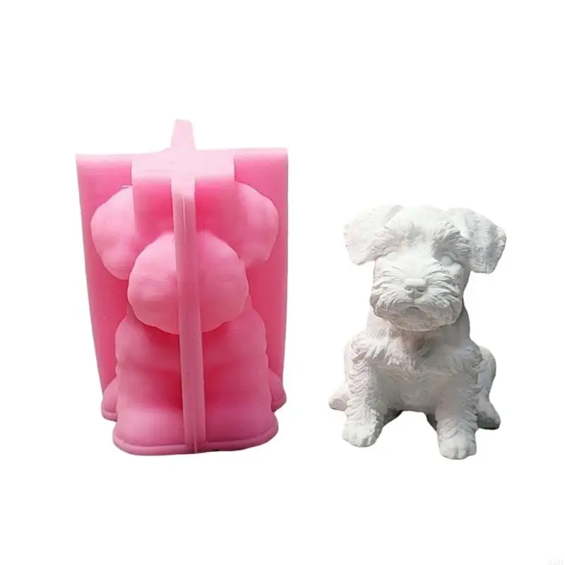 

3D Dog Mould Silicone Molds Handmade Plasters Molds Ornament Molds Castings Molds Lovely Animal Molds Craft Supplies