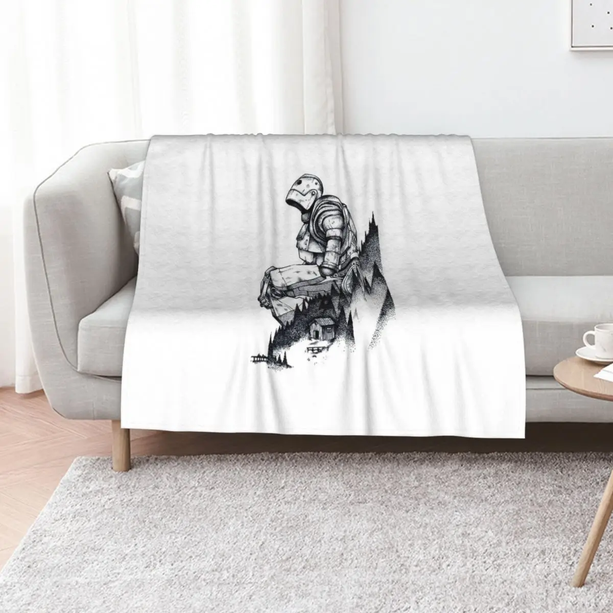 Iron Giant Throw Blanket halloween Stuffeds Baby for babies Bed Soft Beds Blankets