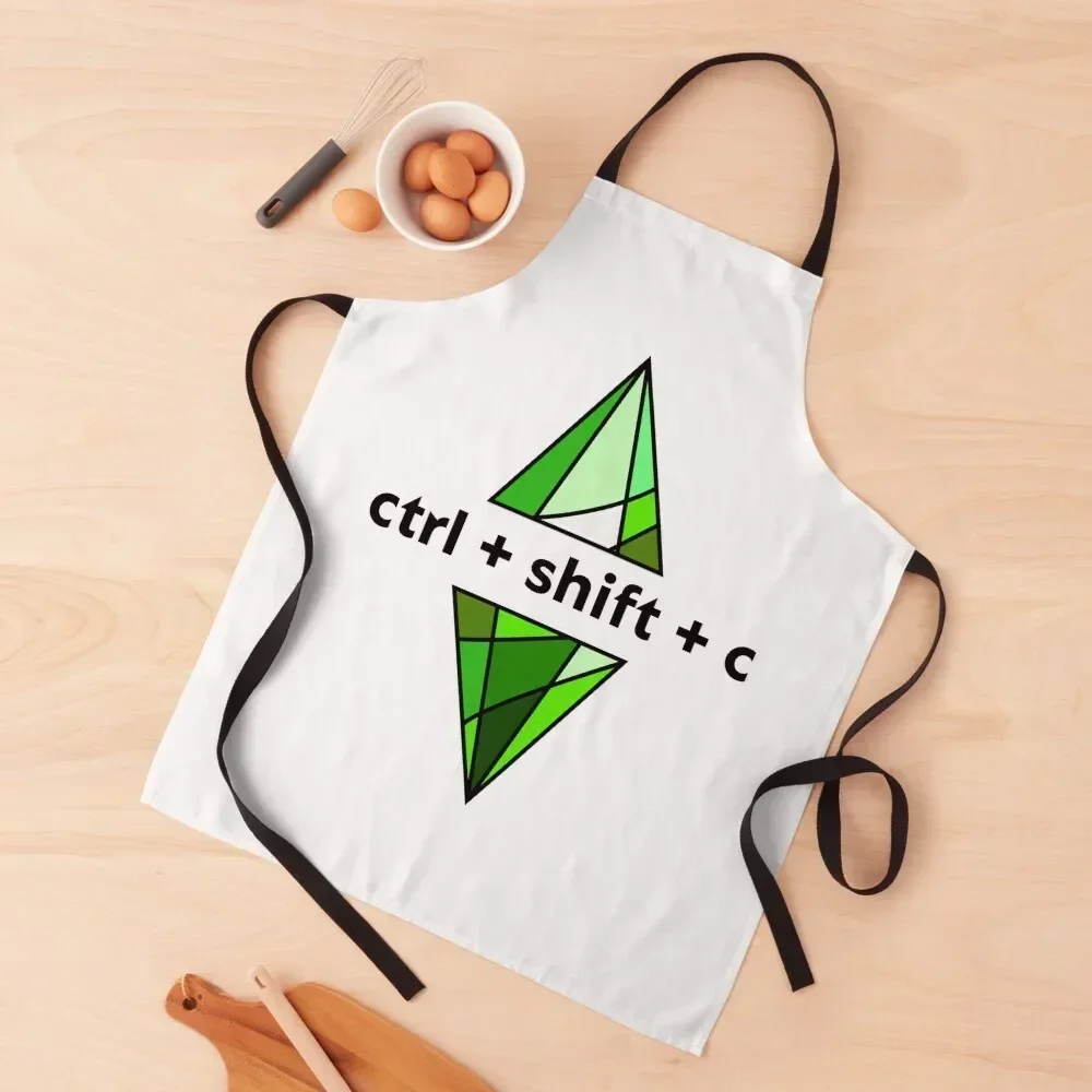

The Sims 4 - Ctrl+shift+c Plumbob Apron kindergarten teacher man chef uniform manicurist cleanings Apron