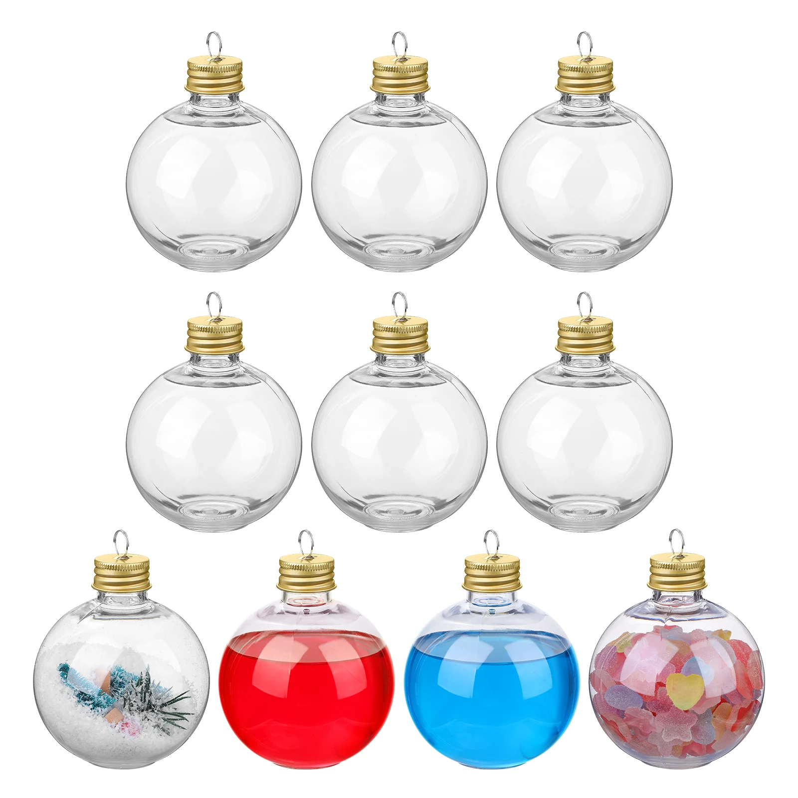 

10Pcs Clear Bulb Shaped Bottle Multi Function Juice Packing Bottles Airtight Milk Containers Portable for Travel Outdoor