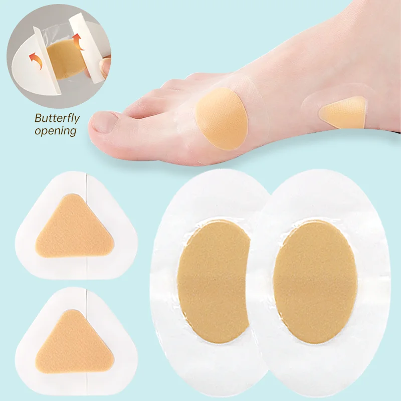 10-100PCS Gel Shoes Stickers Soft Hydrocolloid Pads Relief Pain Blisters Bunions Corns Calluses Heel Pain Patch Heel Protector