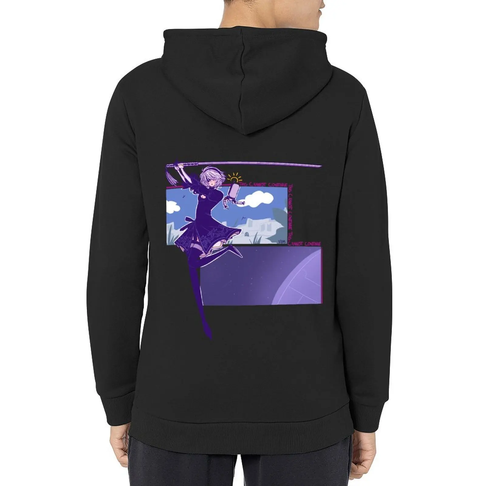 

Nier Automata Hoodie anime clothing graphic t shirts men korean clothes anime clothes pullover hoodies