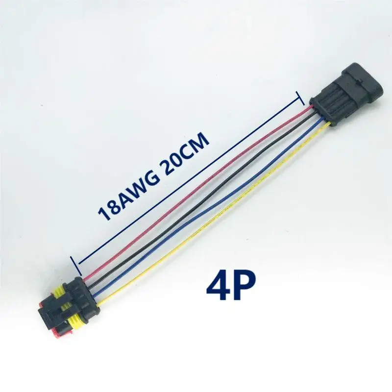 Conector impermeável rápido Cabo de Extensão, Dustproof Conector Do Carro, Tomada, 1 Pin, 2 Pin, 3 Pin, 4 Pin, 5 Pin, 6 Pin