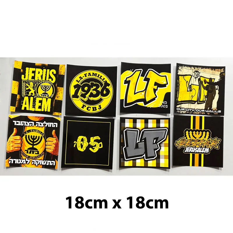 Big & Small Size La Familia Beitar 1936 FCBJ Jerusalem Decoration Stikers for Bag Cup Wall Fridge BYSK076-85 - view 2