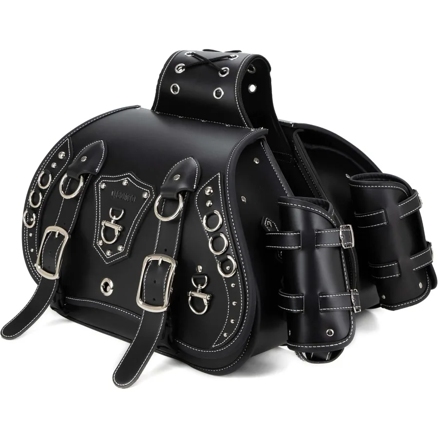 

Кожаные мотоциклетные седельные сумки высокой плотности для универсального использования на мотоцикле с водонепроницаемым дизайном, с боковыми корзинами