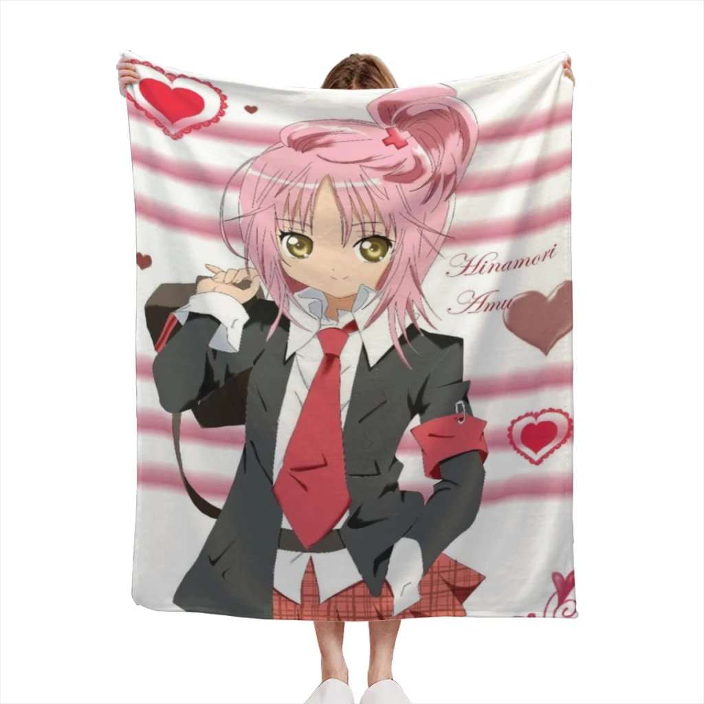 

Kawaii Anime Amu Hinamori Light Blanket Flannel Warm Soft Extra Soft Throw Office Nap Sleep