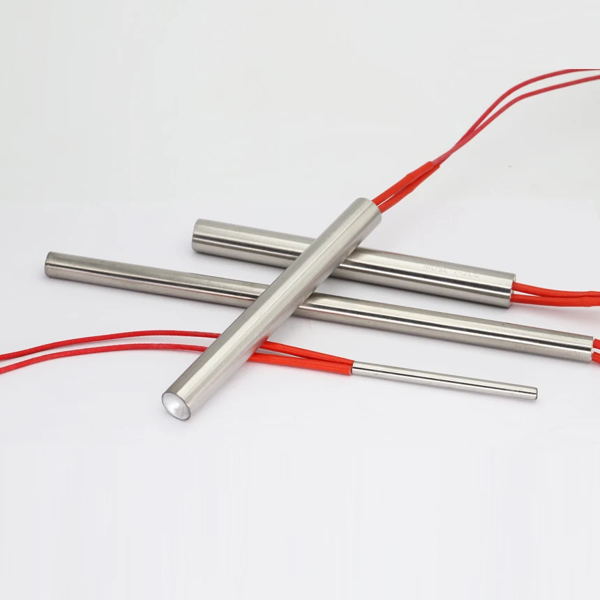 12*220/230/240/250/260/270mm 220V 500W 600W 800W Cylinder Tubular Mold Heating Element Pipe Tube Single End Cartridge Heater