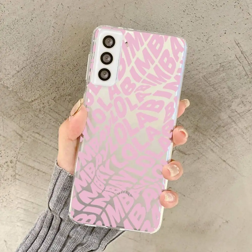 B-B-Bimbae & L-L-LolaeS حافظة لهاتف سامسونج جالاكسي S 20 30 21 22 23 24 A 30 50 71 72 31 32 51 70 73 ULTRA Plus حافظة شفافة