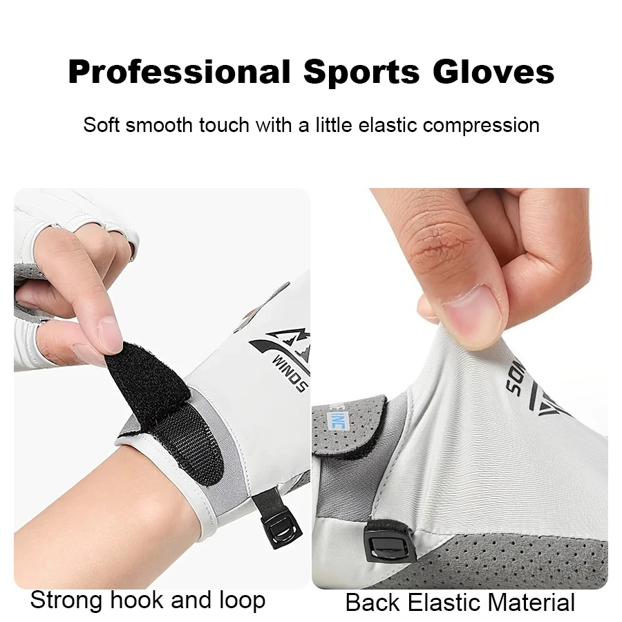 

SSUNTAK Half Finger Sports Gloves-UV Protection Breathable Lightweight Workout Glove for Men Women Cycling,Motorcycle,Fitness