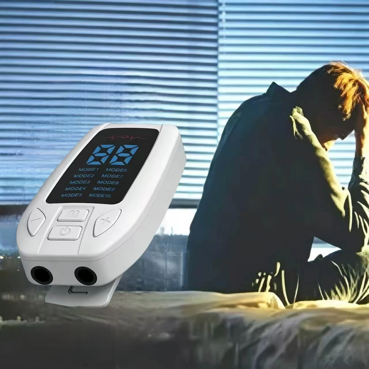 Medical Grade Vagus Nerve Stimulator tVNS Ear Clip, Non Invasive Device for Fast Anxiety Depression Relief and Sleep Aid