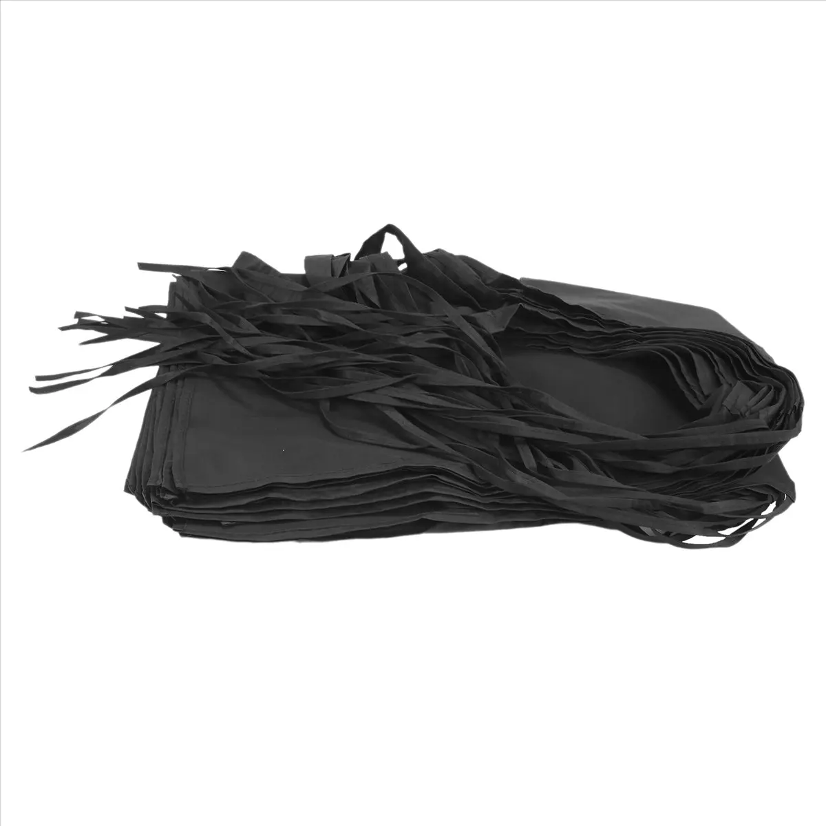 A78I 12 Pack Bib Apron - Unisex Black Apron Bulk with 2 Roomy Pockets Machine Washable for Kitchen Crafting BBQ Drawing