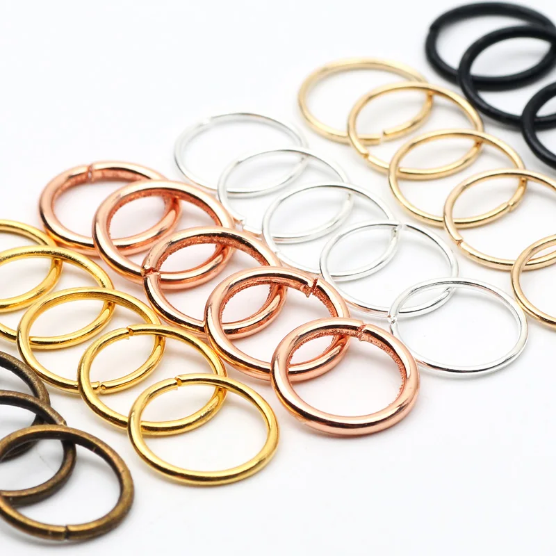 Round Jump Rings Wholesale Multicolor 3-16mm Split Rings Connectors For Diy Jewelry Finding Making Necklace Bracelet Accessories