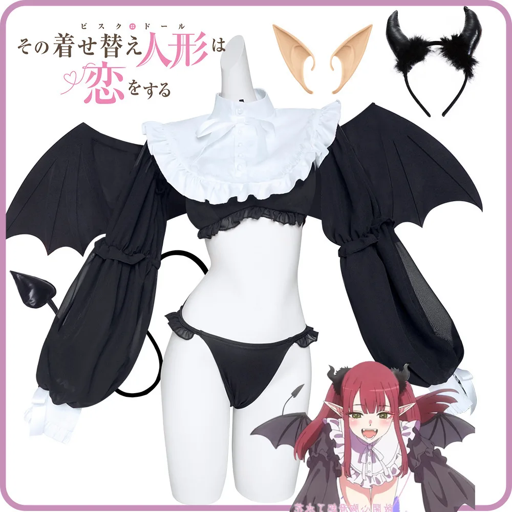 

Одевание манекена Fell In Love Косплей Костюм Kitaoka Umi Liddell Succubus Косплей Ролевая игра Дьявол