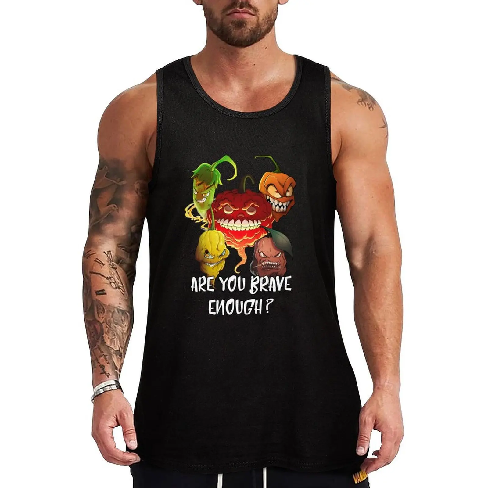 Hot Peppers Tees Lover Tank Top bodybuilding t shirt Body man Muscle fit