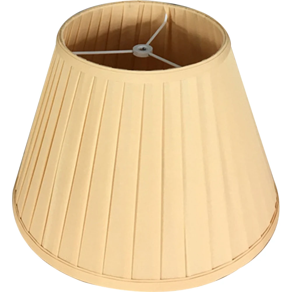 

Pleated Fabric Lamp Shade Elegant Barrel Design for Bedside Floor Table Light Indoor Home Decoration Accessory