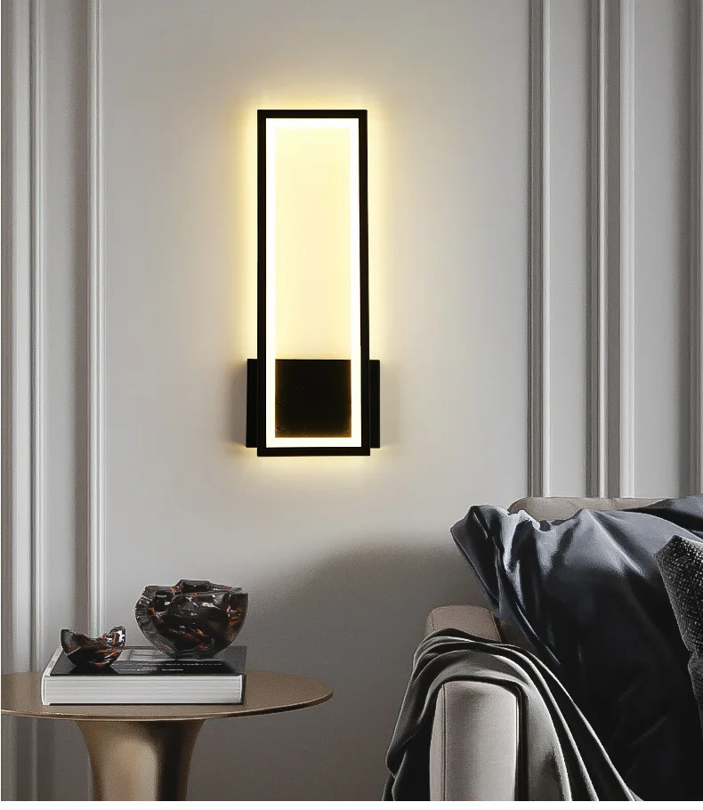 FPHLUX Wall Lamp Bedroom Bedside Lamp Modern Minimalist Staircase Lamp 2023 New Light Luxury Living Room Background Wall Lamp