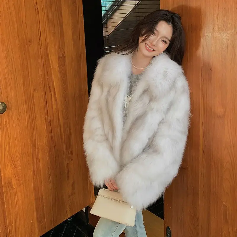 Sztuczne futro do płaszcza, płaszcze damskie, haftowane, wydłużone, codzienne, dla żony, premium, kardigan, łączone, kawowe, bez kołnierzyka, ze sznurkiem, wełniane, slim