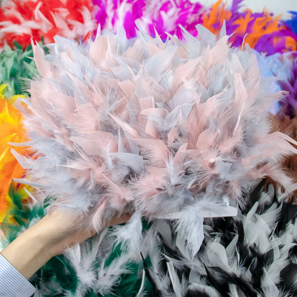 Natural Double Color Marabou T - đánh giá và giá Feather Trim Marabou