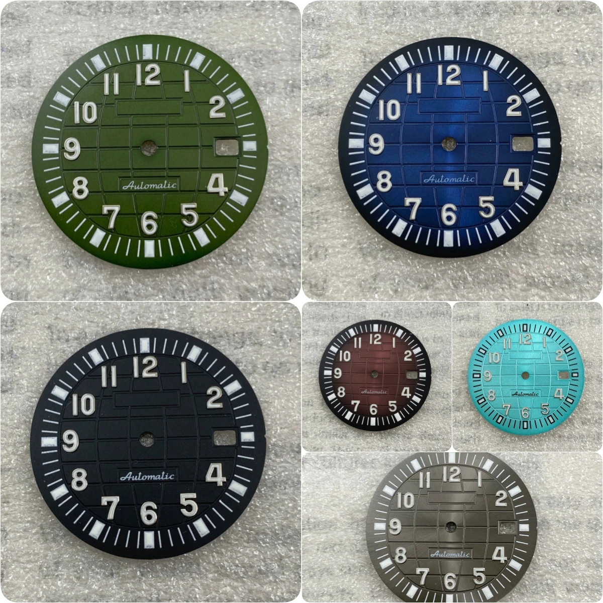 Reel Case - 32-mm-Zifferblatt ohne Logo für NH35/NH36-Automatikwerk, grün