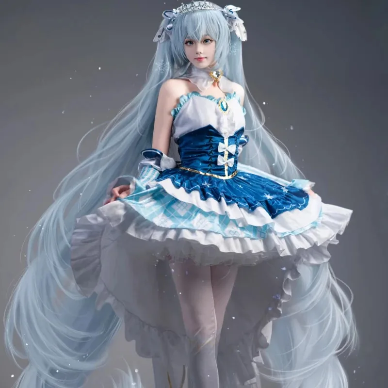 2025 yiyi 2019 سنو ميكو تأثيري حلي شعر مستعار لطيف كاواي لوليتا فستان مجموعة كاملة أنيمي الزي النساء الفتيات هالوين حفلة عيد الميلاد