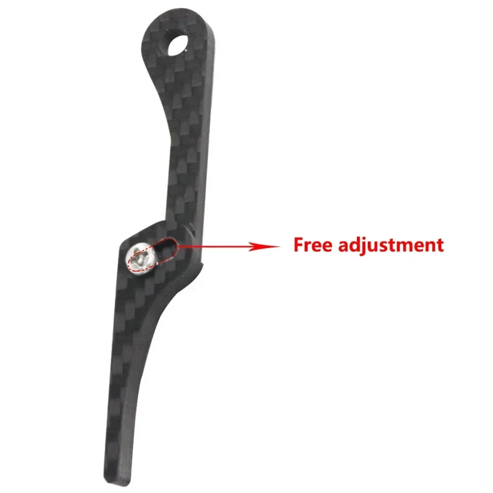 3K Carbon Fiber Bike Anti-Chain Stabilizer Adjustable Anti-Drop Device Buckle Crankset Chain Stabilizer Shift Chain Guide