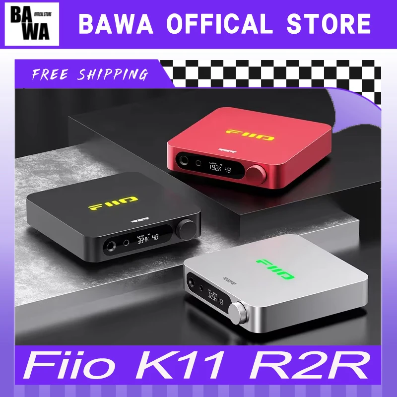 Fiio K11 R2R Desktop Dsd Decoding Headphone Amplifier Lossless Hifi Portable Eaephone Power Amplifier Accessory Custom Gifts