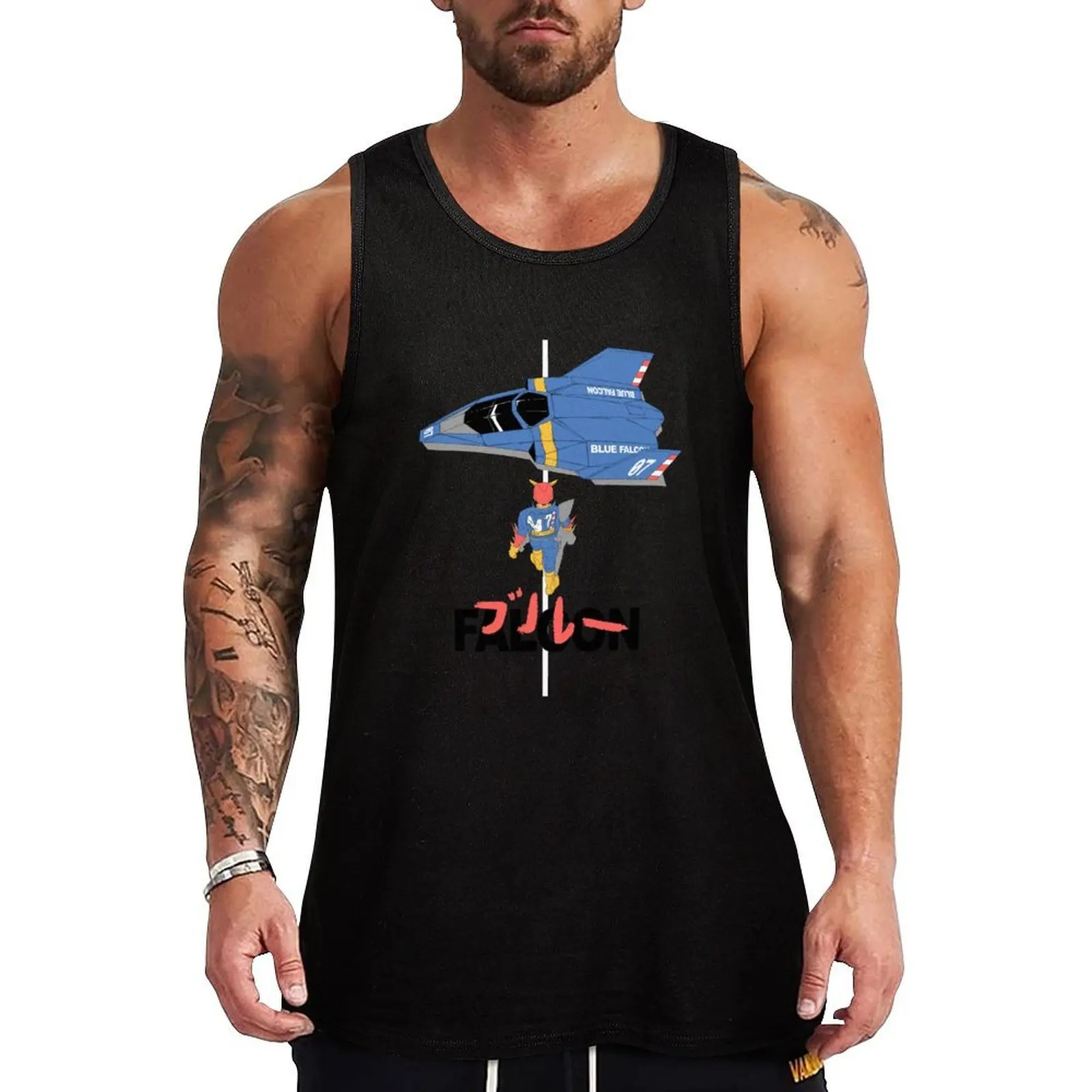 

The Legendary Blue Falcon Tank Top Streetwear Tank Top Casual Hip Hop Sleeveless Tee