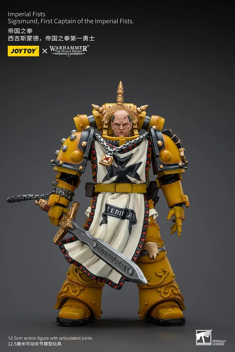 

JOYTOY Warhammer "The Horus Heresy" Imperial Fists Sigismund First Captain Of The Imperial Fists Action Figures Doll Collection