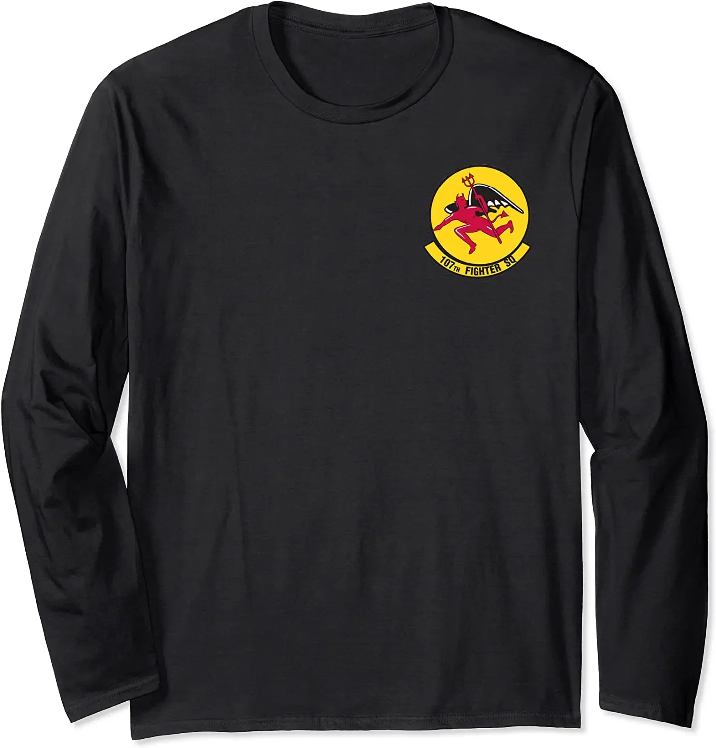 US Air Force A-10 Attack Aircraft 107th Fighter Squadron T-Shirt 100% Cotton O-Neck Long Sleeve Casual Mens T-shirt Size S-3XL