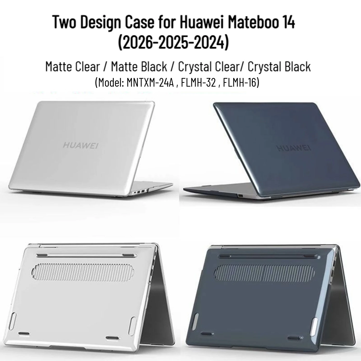 Laptop Case for Huawei MateBook 14 2024 2025 2026 FLMH-16/32 14.2“ Hard Plastic Cover Anti-scratch Shockproof Protective Shell