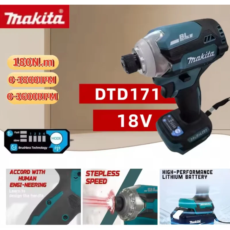 

✈️Makita DTD171 Cordless Impact Driver Brushless Electric Tools , Motor Bare Tool power makita 18v toolools Makita power tools