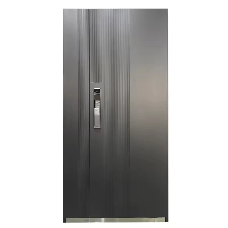 

Premium Cast Aluminum Security Door Anti-theft Armored Door with Smart for Home/Office Safety Protection