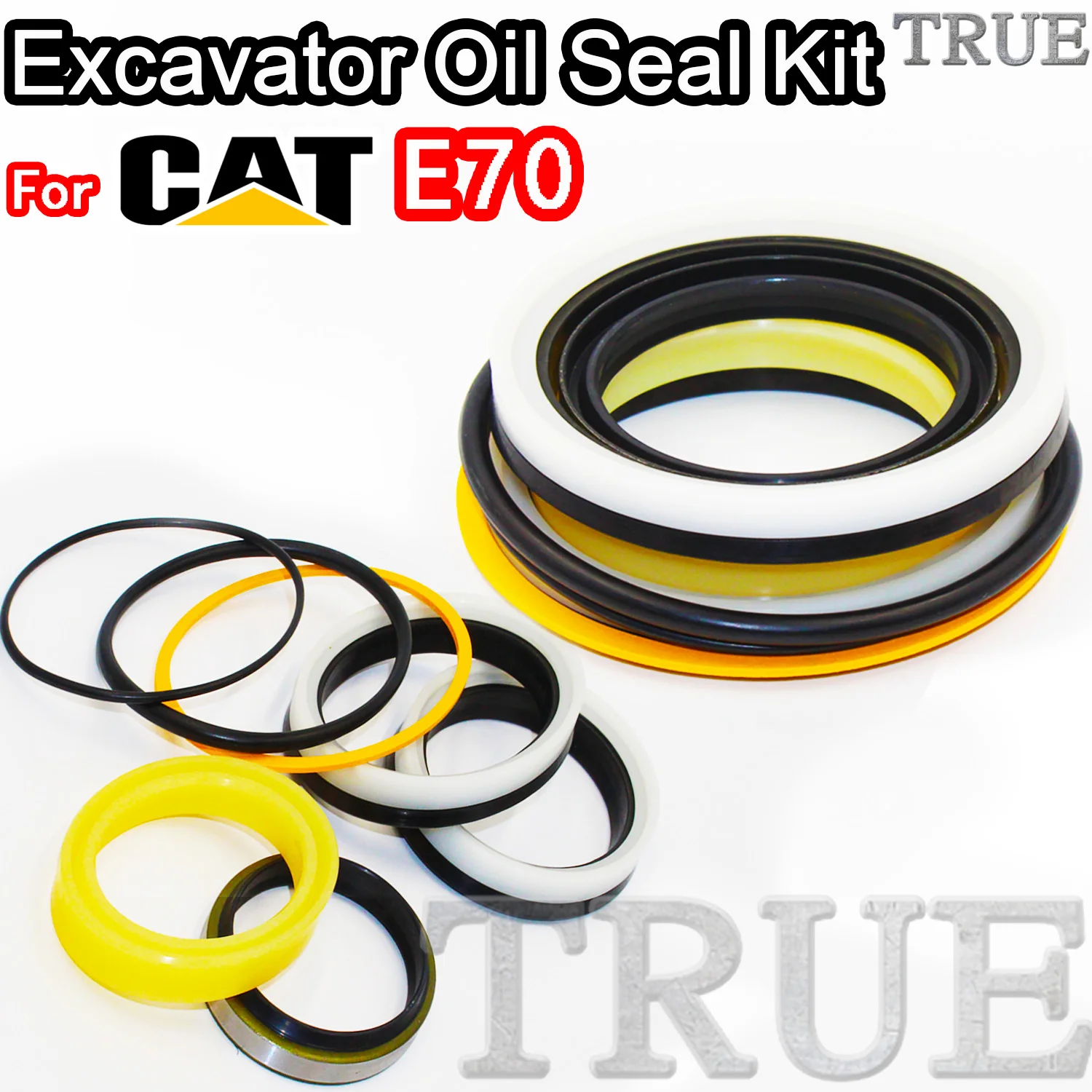 

For E70 Caterpillar Oil Seal Excavator Repair Kit Set Pack Heavy Master Excavating Machinery Maintenance Floating Rebuild Parts