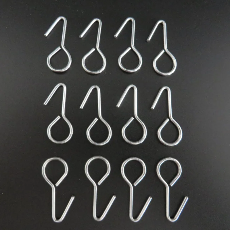 50pcs 1.5cm*28mm Car Seat Hook Metal S-shaped Hook Multi-functional Car Seat Cover Fixing Hook S Shaped Seat Cover Fastener